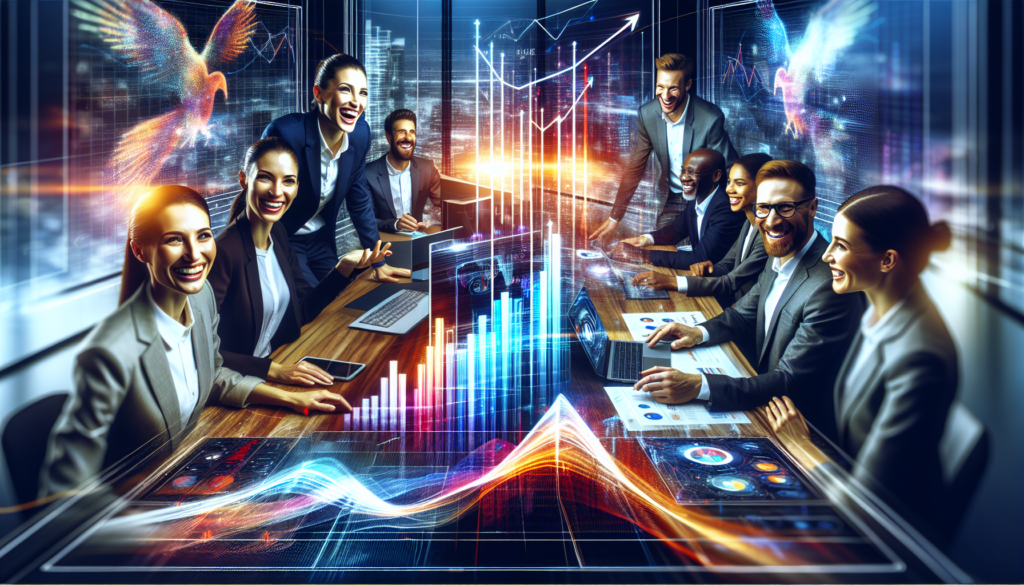 A concluding illustration summarizing key strategies for achieving successful IT investments and their impact on business.